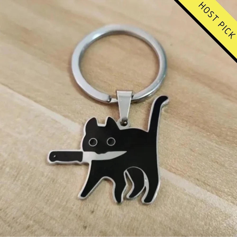 Black cat keychain | Cat Keychain New